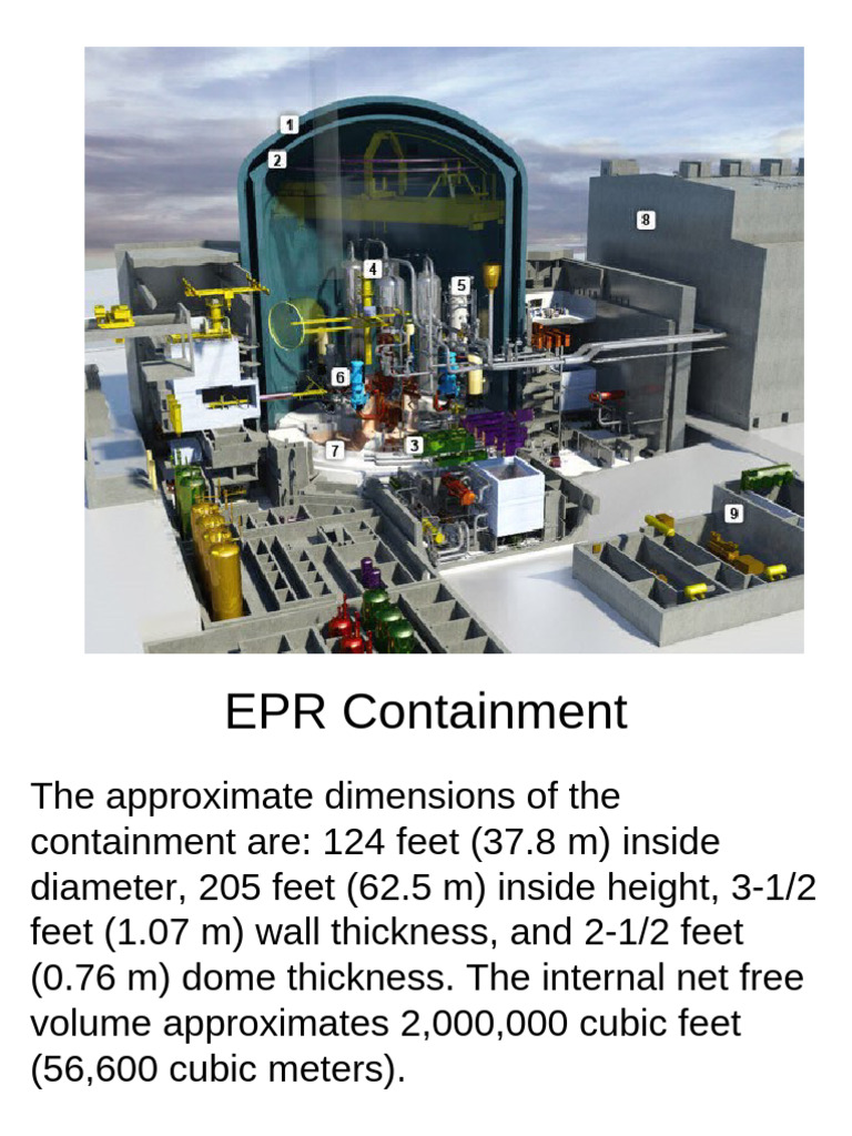 EPR Containment Dimensions | PDF