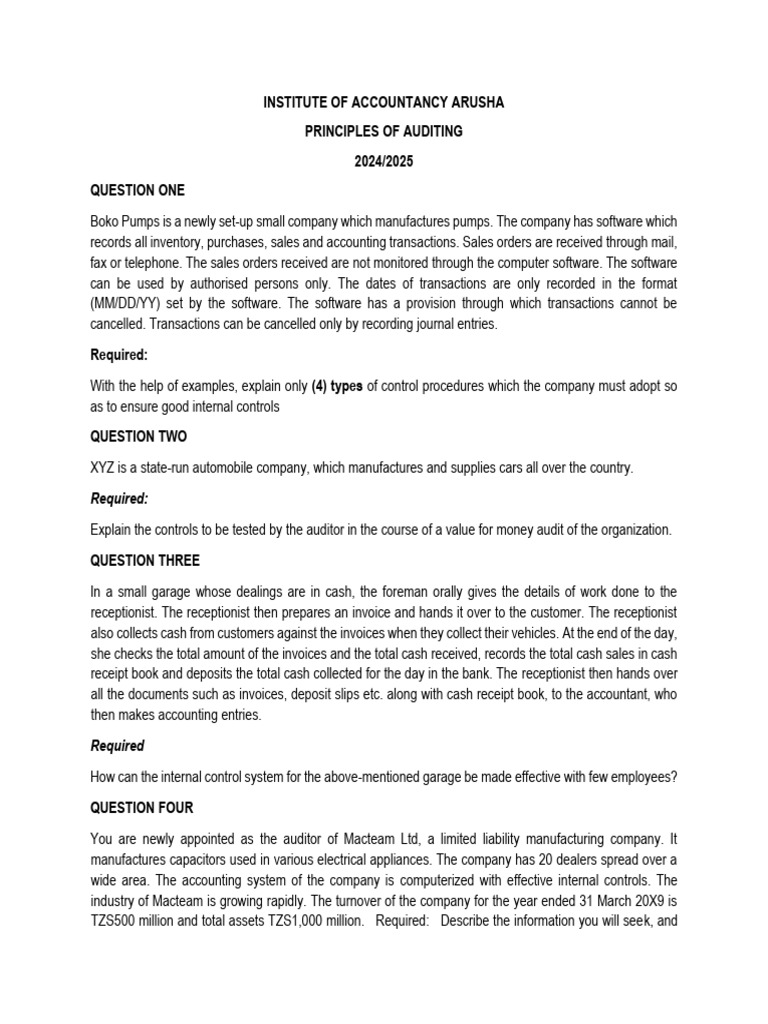 Baa - Review Questions | PDF