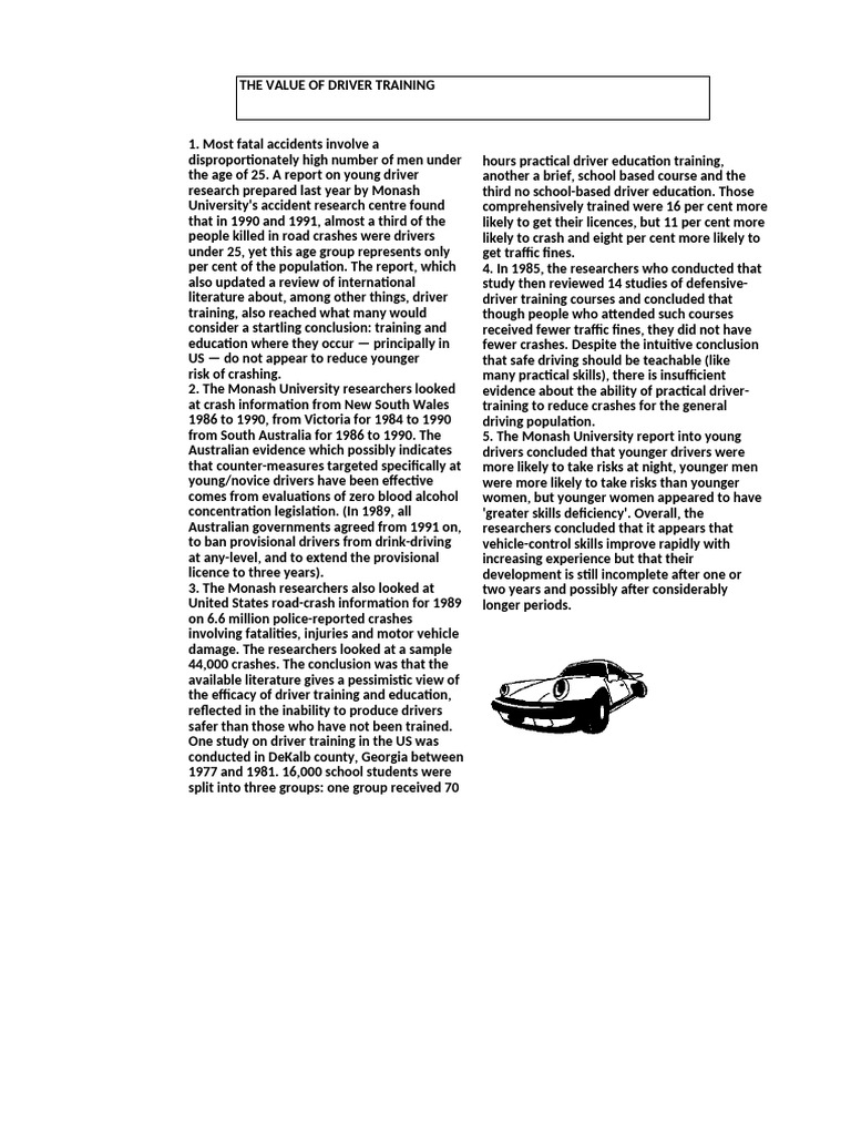 The Value of Driver Training | PDF | Supersonic Speed | Aerospace