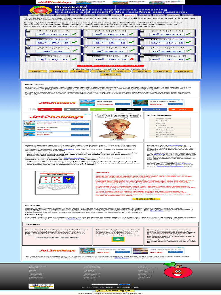 Brackets | PDF | Mathematics