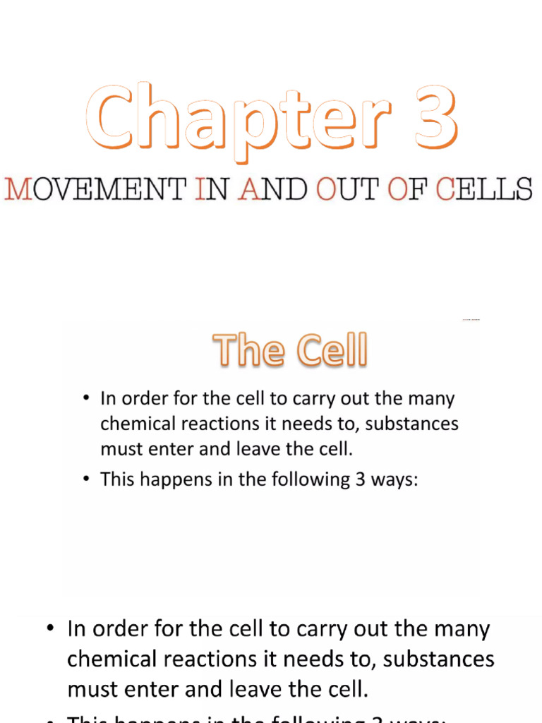 Biology Chapter 3 Pdf Osmosis Membrane Biology