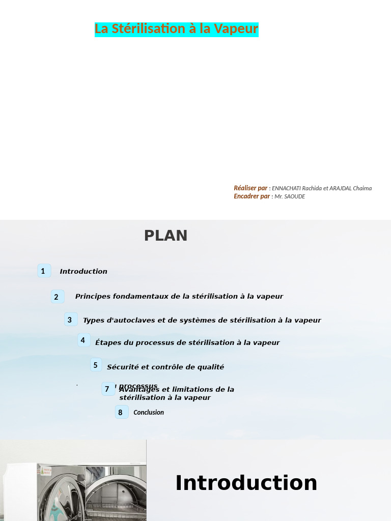 Stérilisation à la Vapeur : Processus et Sécurité | PDF | Stérilisation ...