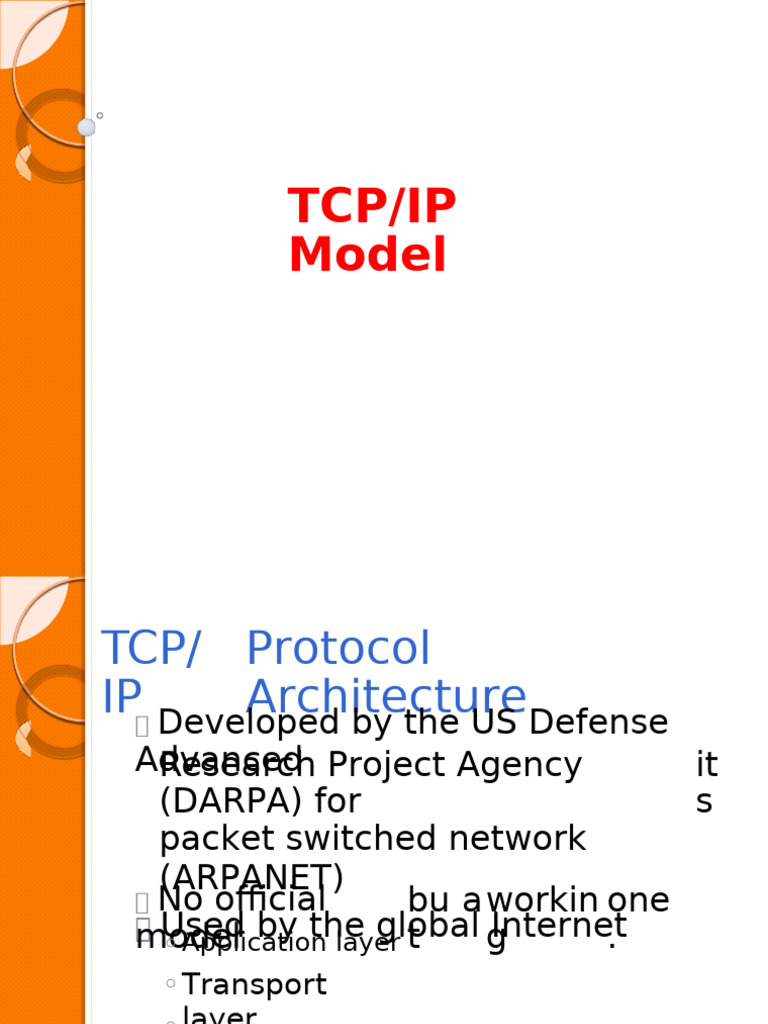 Overview of TCP/IP Protocol Layers | PDF | Internet Protocol Suite ...