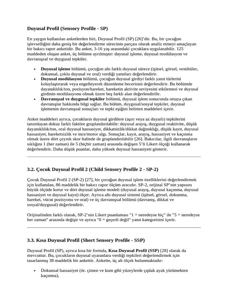 Transdiagnostic Patterns of Sensory Processing in Autism and ADHDd ...