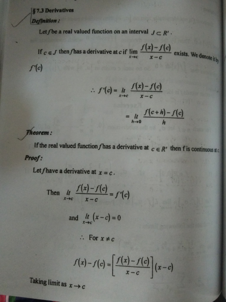 Real Analysis 6th Semester 3rd Unit Notes | PDF | Calculus ...