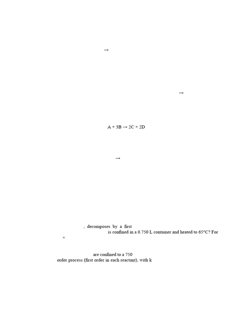 Chemical Kinetics: Rate Laws & Reactions | PDF | Physical Sciences ...