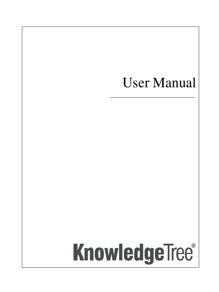 Knowledge Tree User Manual PDF Tag (Metadata)  Search Engine