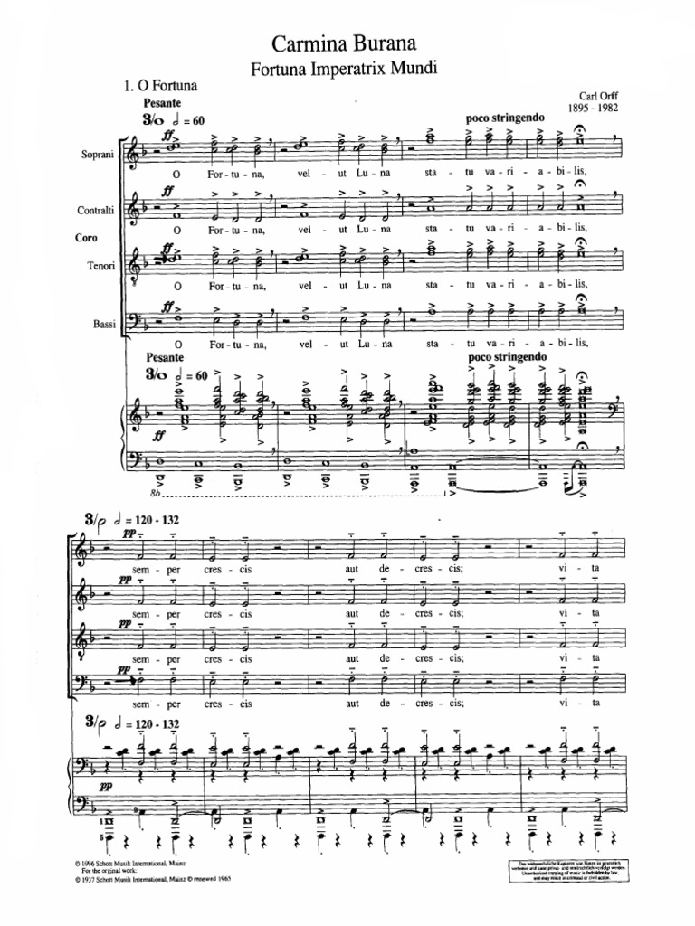 Carmina Burana - Completo | PDF