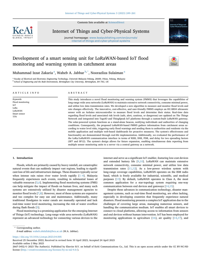 1 s2.0 S2667345223000263 Main | PDF | Internet Of Things | Wireless ...