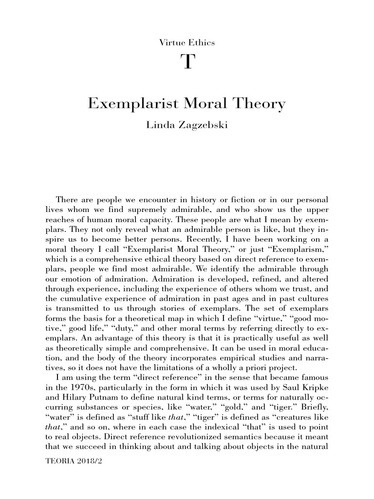J Admin,+55-64+zagzebski | PDF | Internalism And Externalism | Virtue