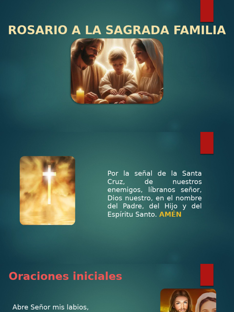Rosario a La Sagrada Familia | PDF | María, madre de Jesús | Oración