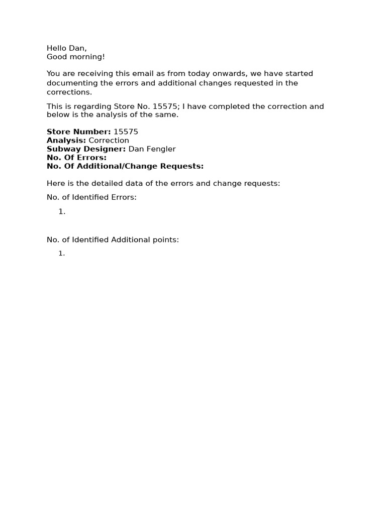 Correction Email 1 | PDF