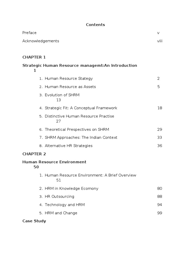 Strategic Human Resource Management Guide | PDF | Human Capital | Human ...
