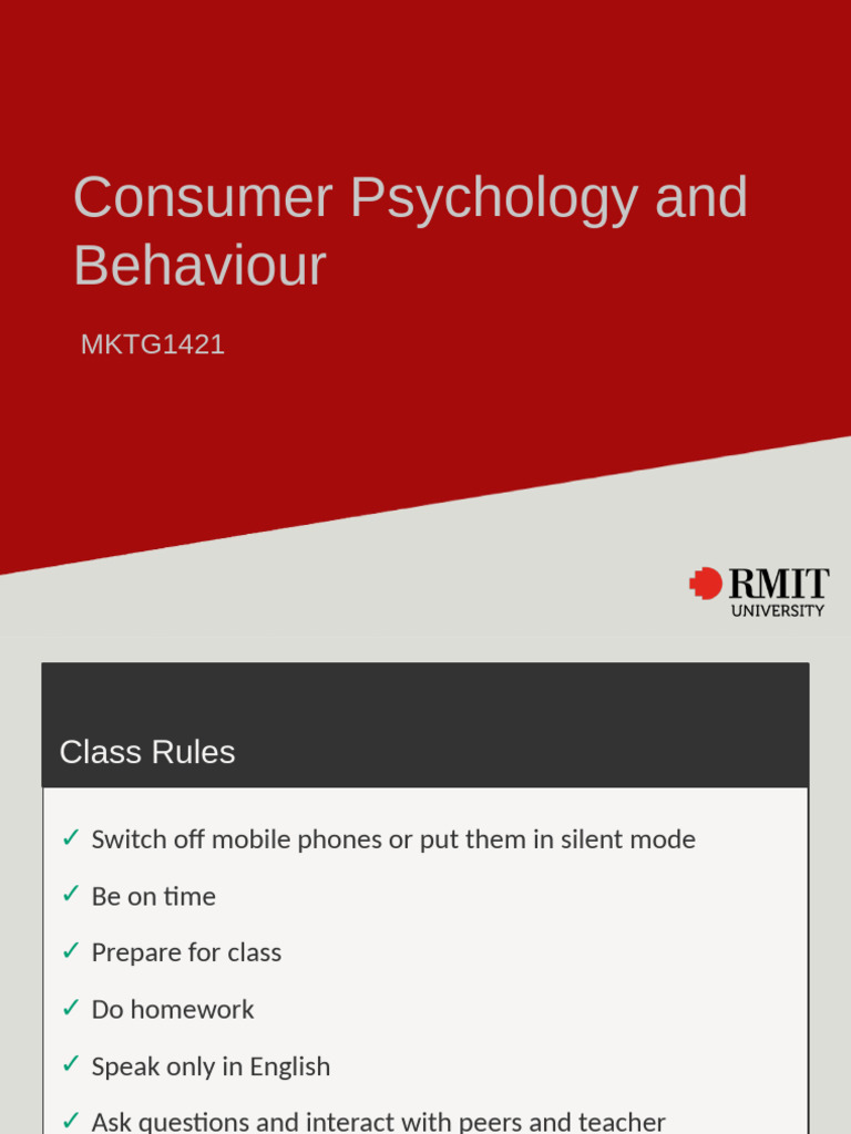 Consumer Psychology Course Overview | PDF | Marketing | Consumer Behaviour