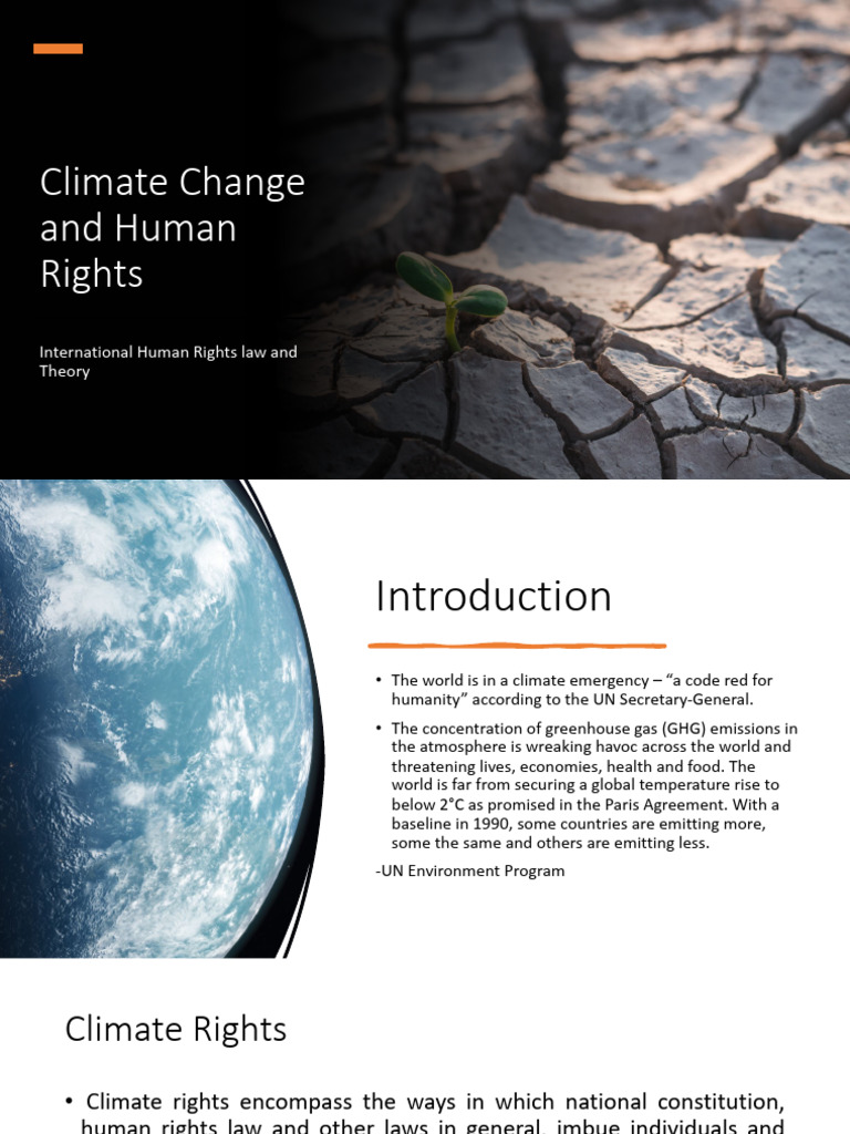 Climate Change and Human Rights Overview | PDF | Climate Change ...