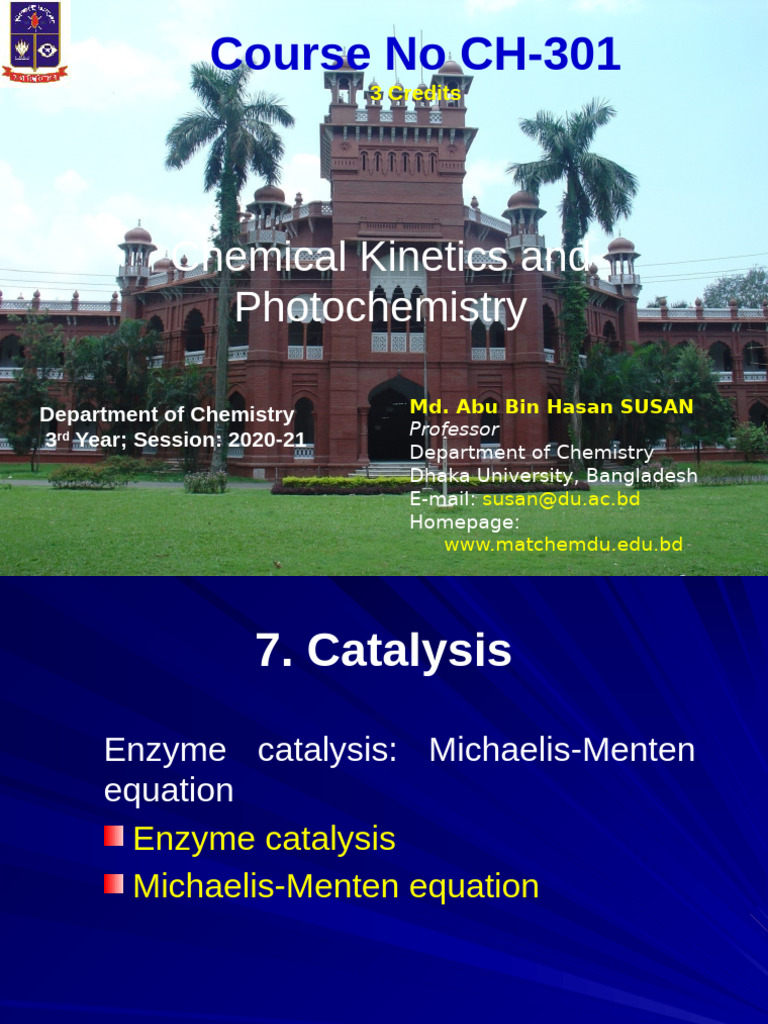 18. Enzyme Catalysis | PDF | Active Site | Enzyme