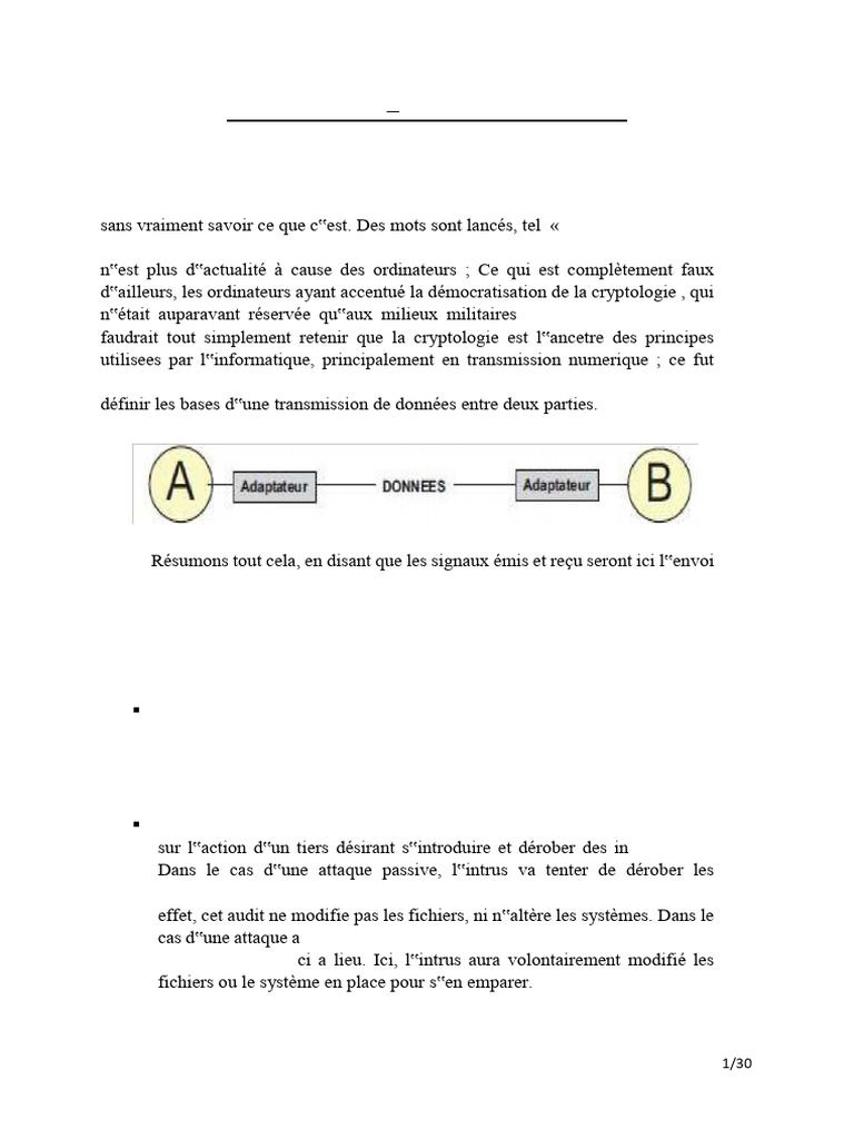 Introduction à la cryptologie moderne | PDF | Cryptanalyse | Public-key ...