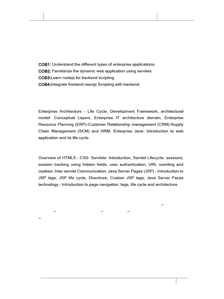 Enterprise Application Development Course | PDF | World Wide Web ...