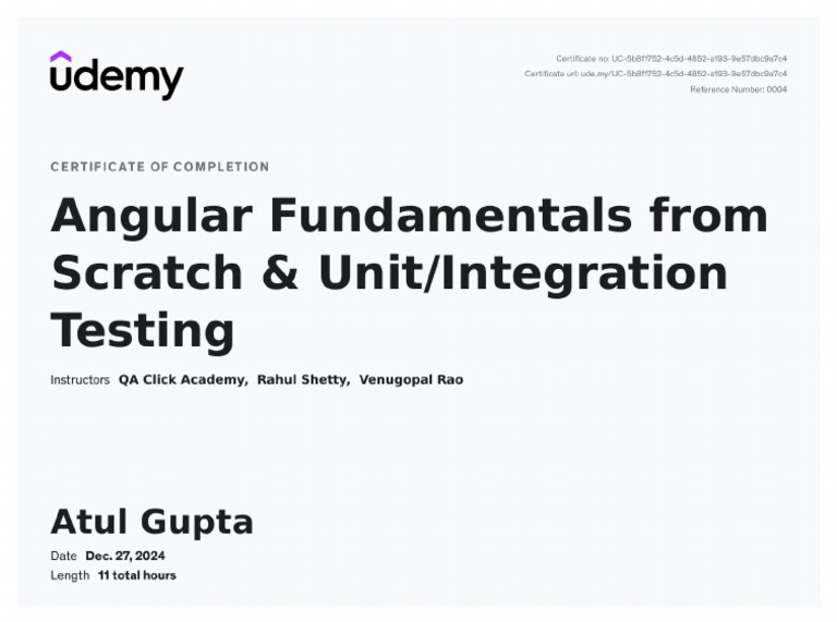 Cert Angular | PDF