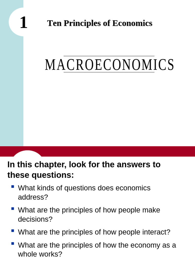 Ten Principles of Economics Explained | PDF | Market (Economics ...