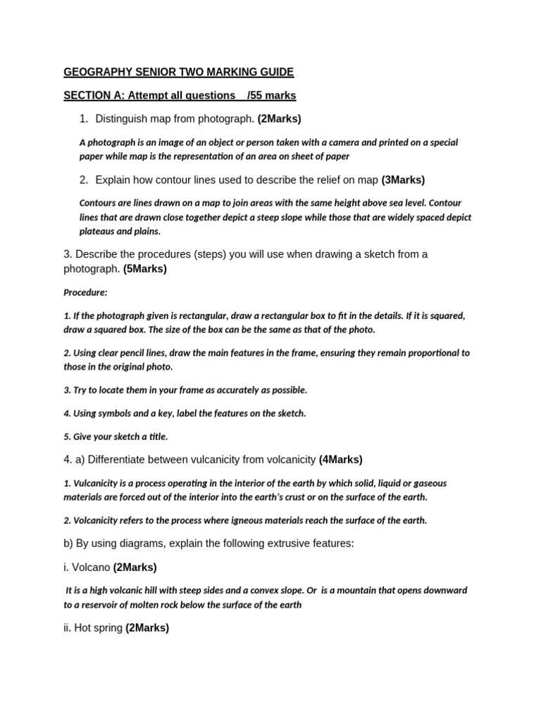 S2 exam term 2 paper 2 answers pdf erosion earthquakes