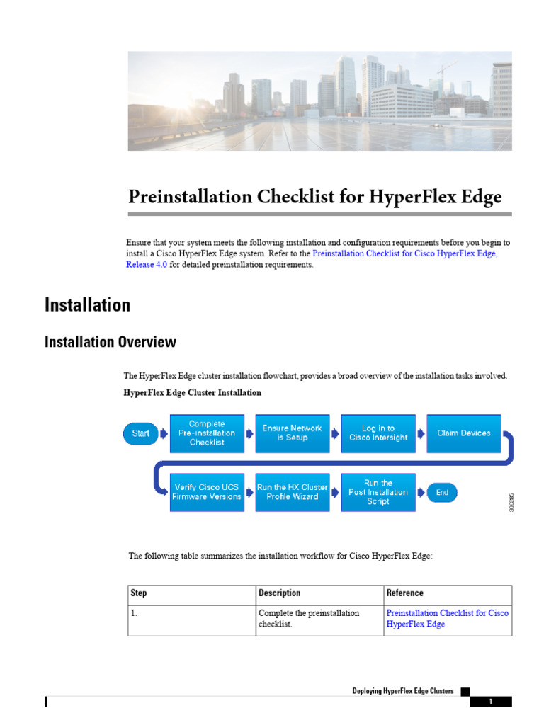 HyperFlex Edge Preinstallation Checklist | PDF | Ip Address | Computer ...
