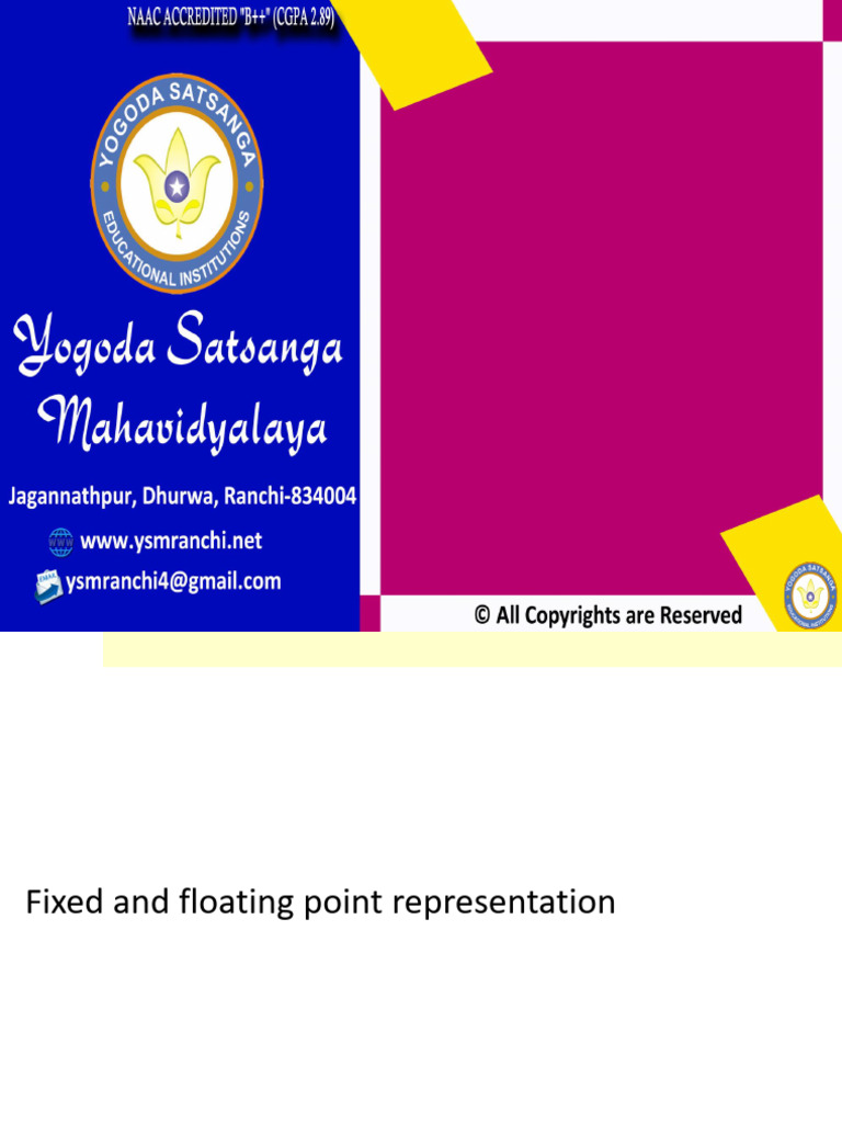 Fixed - and - Floating - Point - Representation | PDF | Decimal | Numbers