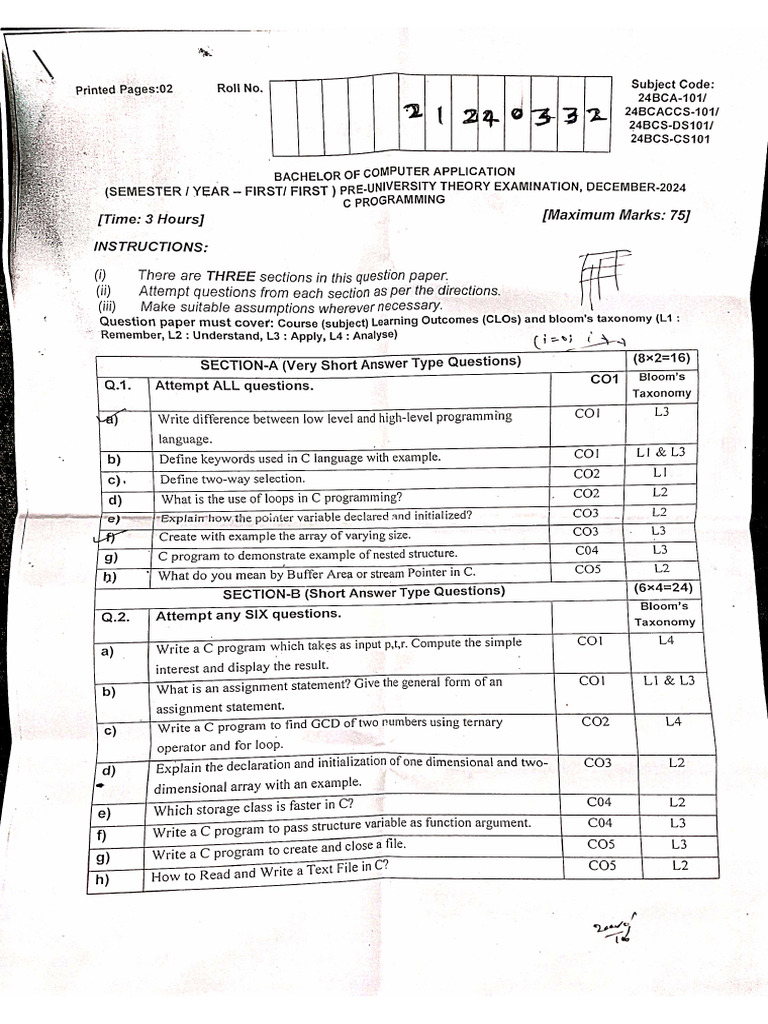 All Question Paper | PDF