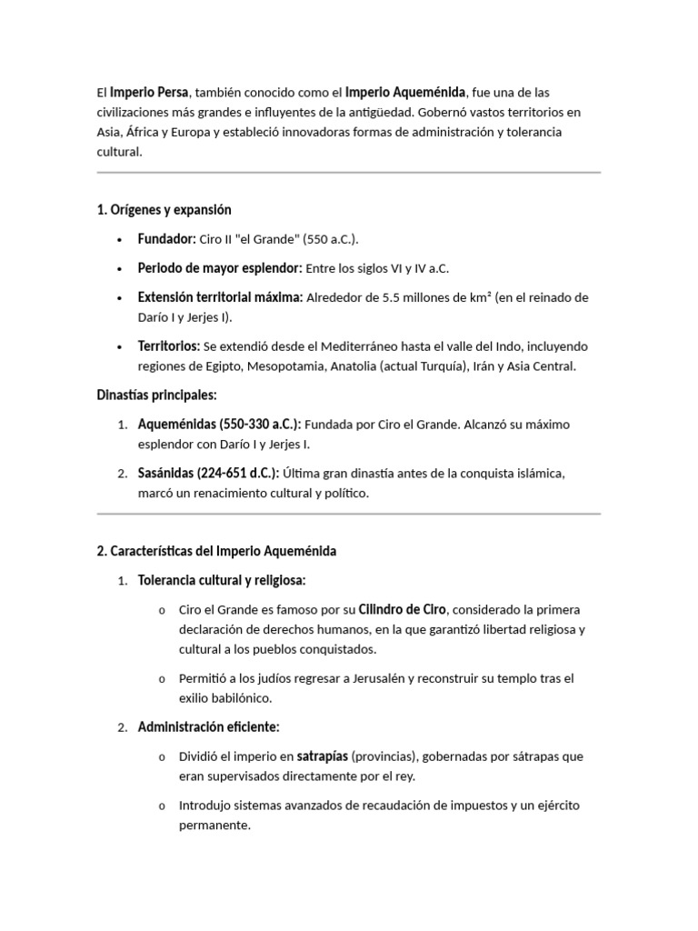 Legado Del Imperio Persa Pdf Imperio Aqueménida Ciro El Grande