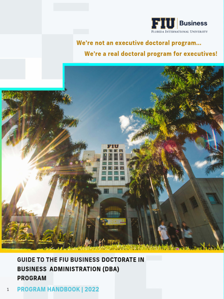 dba-program-brochure | PDF | Thesis | Institutional Review Board