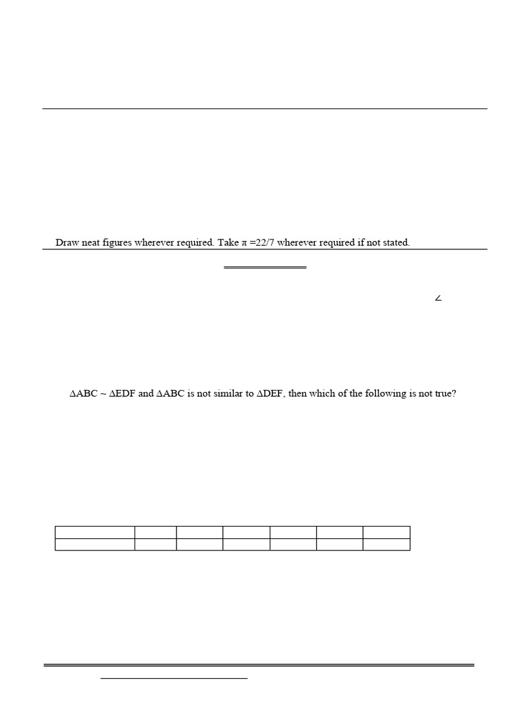 Grade 10 Mathematics Sample Paper 2025 | PDF | Circle | Area