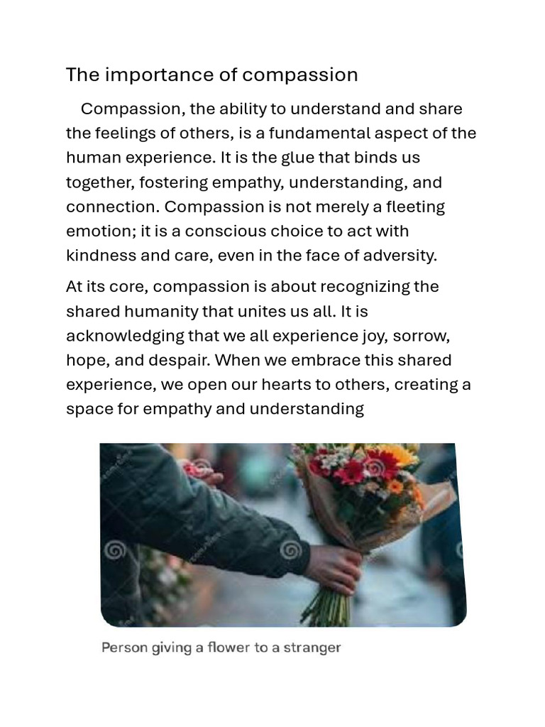 The Power of Compassion in Life | PDF