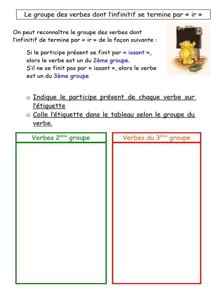 Conjugaison des verbes en -ir | PDF | Verbe | Sémiotique