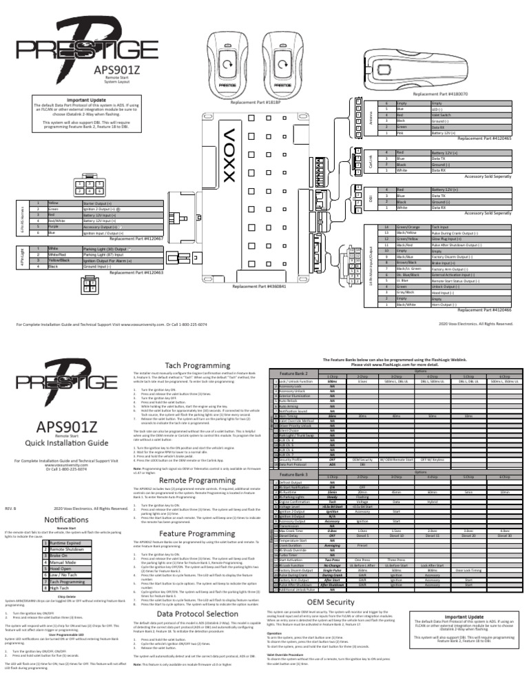 APS901Z Remote Start Installation Guide | PDF | Vehicles | Manufactured ...