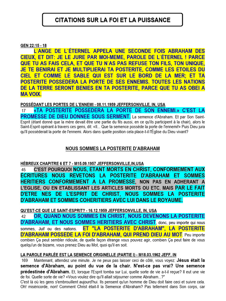 Prière et foi d'Abraham | PDF | Abraham | Dieu