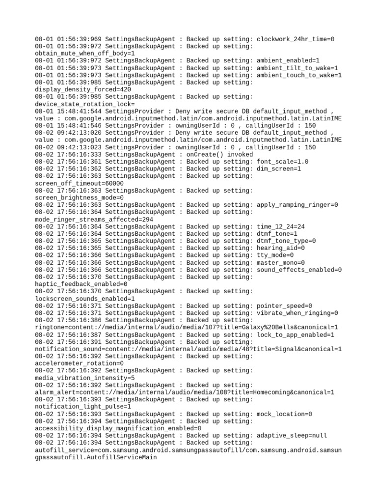 Settingsprovider | PDF