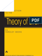 Introduction ToThe Theory of Error - Yardley Beer
