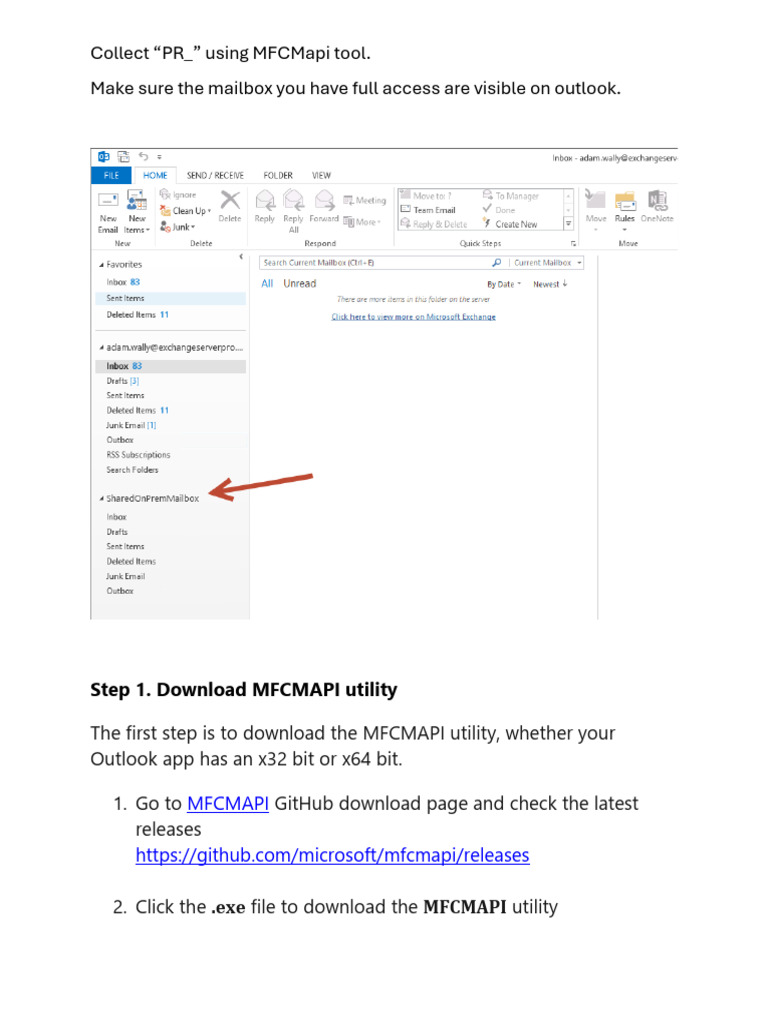 Retrieve PR_ Data with MFCMAPI Tool | PDF