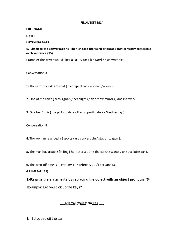 Final test m14 pdf syntax grammar
