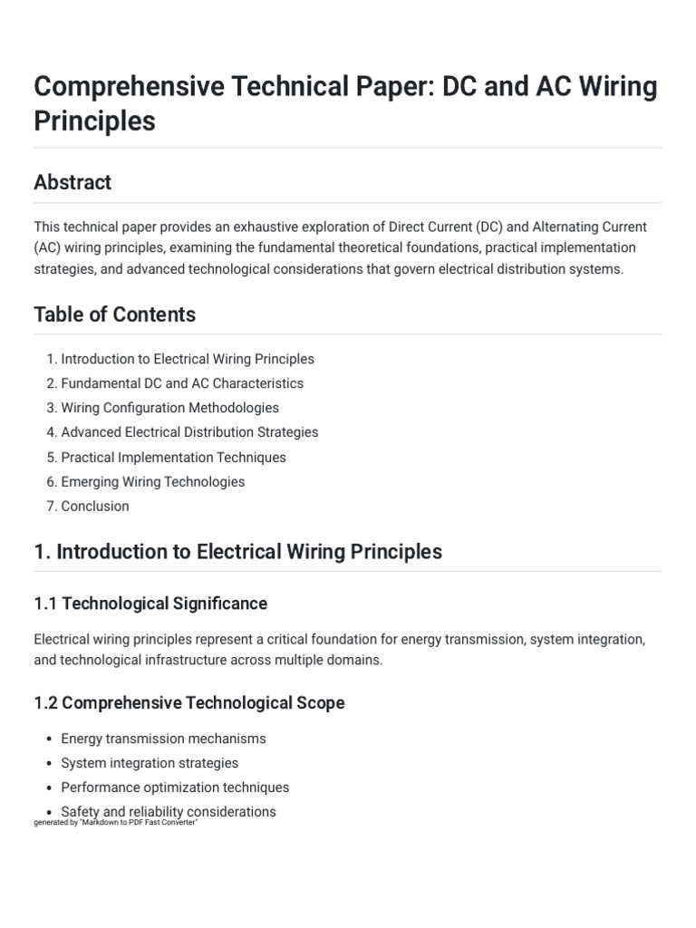 AC Wiring Principles and Strategies | PDF | Electric Power Transmission ...