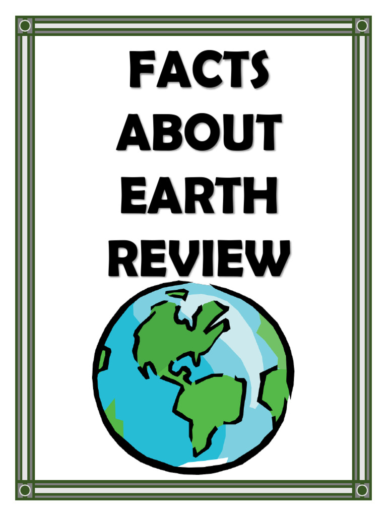 Factsaboutearthreview 1 | PDF | Earth | Planetary Core