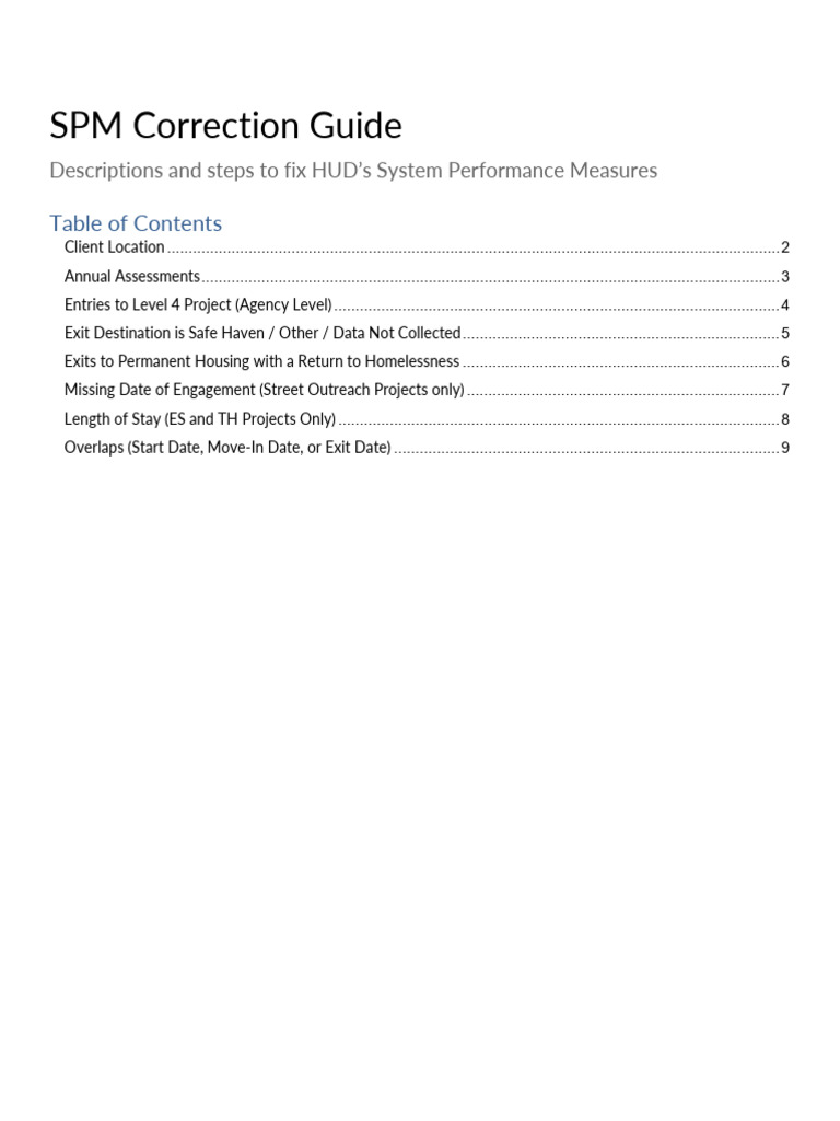 Spms Corrections Guide | PDF | Homelessness