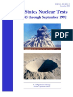 30181455 U S Department of Energy Nevada Operations Office Las Vegas Nevada DOE NV 209 REV 15 United States Nuclear Tests July 1945 Through September 1992 D