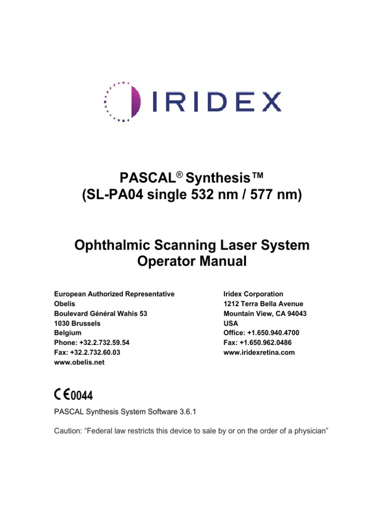 PASCAL Synthesis Laser System Manual | PDF | Optics