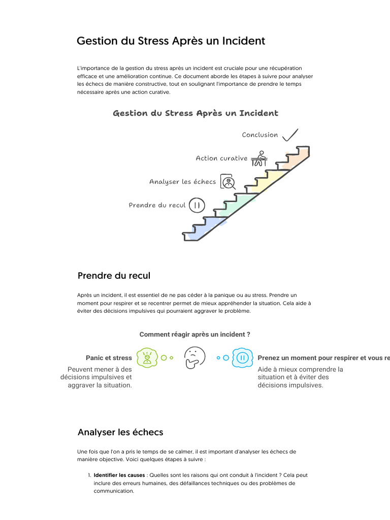 Gestion du Stress Post-Incident Efficace | PDF
