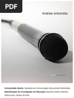 Analise Verificacao Entrevista 