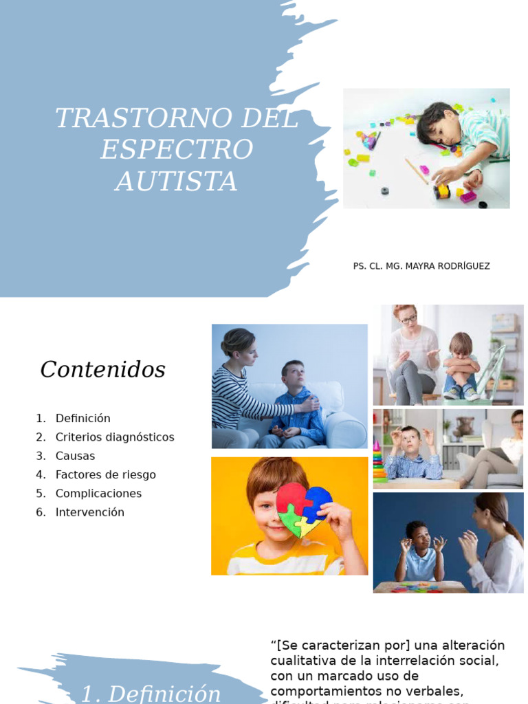 4 - Trastorno Del Espectro Autista | PDF | Espectro autista | Trastorno ...