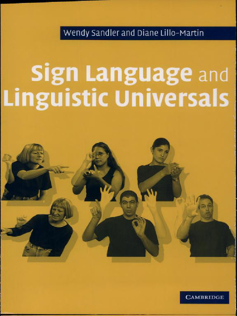 Sign Language Linguistic Universals | PDF | Morphology (Linguistics ...