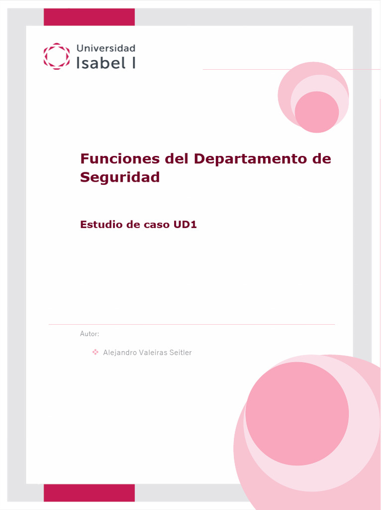 Funciones del Departamento de Seguridad | PDF | La seguridad ...