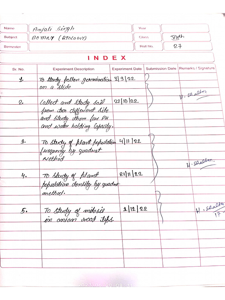 class 12 botany practical Annada College | PDF